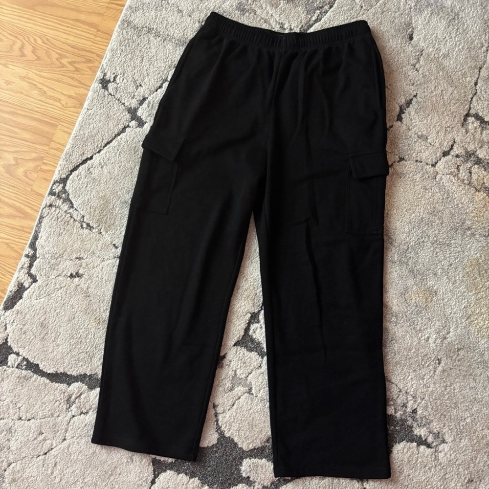 Casual Black Cargo Pants